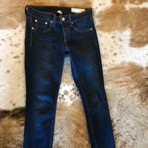 Rag & Bone skinny dark blue jeans